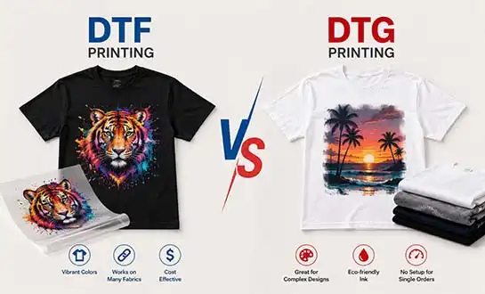 DTF Printing vs DTG Printing: Which T-Shirt Printing Method Is Better for Your Business?